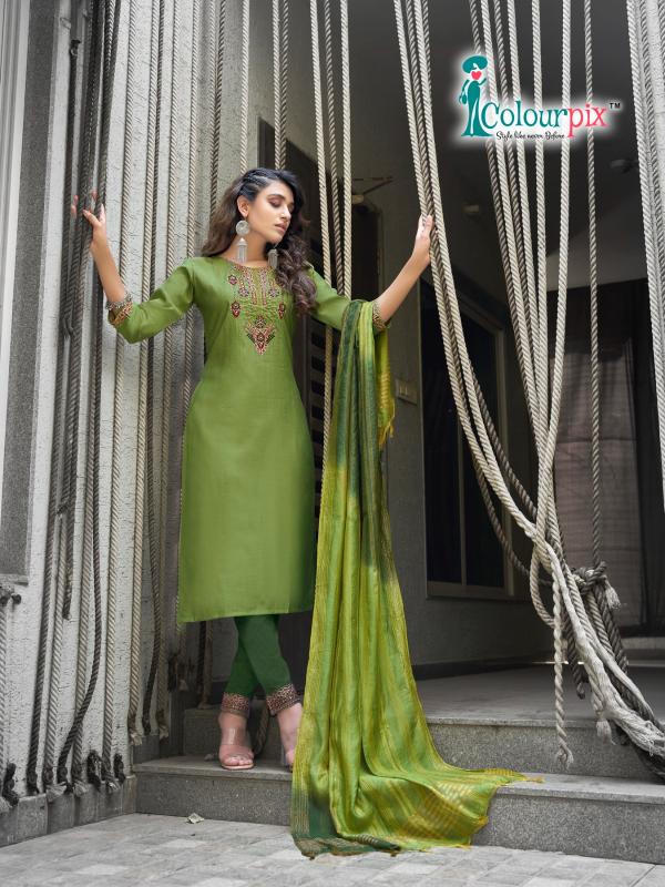 Colourpix Mahi Vol 1 Fancy Viscose Kurti With Bottom Dupatta Collection